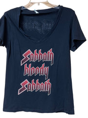 Load image into Gallery viewer, Black Sabbath “Sabbath Bloody Sabbath” Tee – Women’s XL
