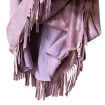 Load image into Gallery viewer, 🌸 She + Sky Dusty Rose Faux Suede Fringe Tank Top – Size Small
