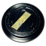 Load image into Gallery viewer, Vintage Ohio Souvenir Metal Tray Black Gold State Map Mini Change Tray 3.5 Inch
