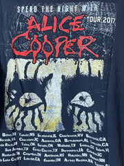 Load image into Gallery viewer, Alice Cooper “Spend the Night With Alice Cooper” Tour 2017 T-Shirt – 2XL
