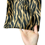 Load image into Gallery viewer, Tiger Print Scarf | Faux Fur Feel | Brown &amp; Black Animal Print | 54” x 9.25”
