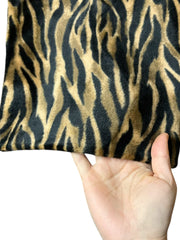 Load image into Gallery viewer, Tiger Print Scarf | Faux Fur Feel | Brown &amp; Black Animal Print | 54” x 9.25”