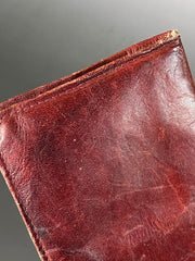 Load image into Gallery viewer, Vintage ROLFS Cowhide Leather Wallet Burgundy Oxblood Long Organizer Western