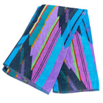 Load image into Gallery viewer, Vintage Terry Treasure Bath Beach Towel Southwestern Geometric 80s 32x58 Cotton
