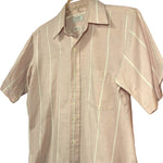 Load image into Gallery viewer, Vintage Arrow Dover Peach Stripe Shirt – USA Made Retro Button-Up, Men’s Medium - Lisa Lassi
