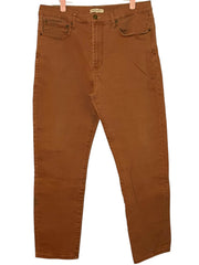 Load image into Gallery viewer, Frye &amp; Co Mens Jeans 34x32 Brown Straight Leg Stretch Denim Pants - Lisa Lassi