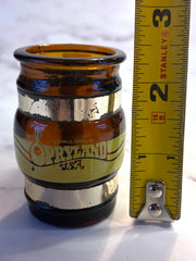 Load image into Gallery viewer, Vintage Opryland USA Nashville Amber Glass Mini Mug Toothpick Holder Souvenir