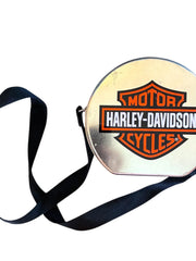 Load image into Gallery viewer, Vintage 1999 Harley Davidson Series #1 Tin Purse Canteen Shoulder Bag