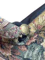 Load image into Gallery viewer, Vintage Floral Tapestry Frame Handbag Pleated Carpet Bag Top Handle Purse