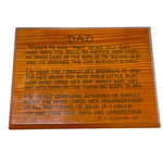 Load image into Gallery viewer, Vintage 1962 Giant Redwood Dad Poem Wall Plaque F. Plasman Father's Day
