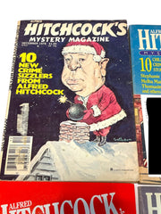 Load image into Gallery viewer, Lot of 6 Alfred Hitchcock's Mystery Magazine 1978-1987 Vintage Digest Set