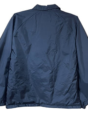 Load image into Gallery viewer, Vans Coaches Jacket Youth Large Black Snap Front Windbreaker Streetwear