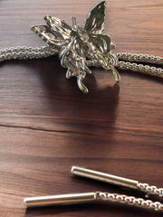 Load image into Gallery viewer, Silver Butterfly Bolo Tie
