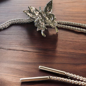 Silver Butterfly Bolo Tie