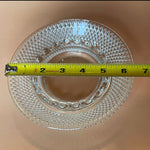 Load image into Gallery viewer, Vintage Clear Glass Hobnail Diamond Point Ashtray 6.25" MCM Pressed Glass
