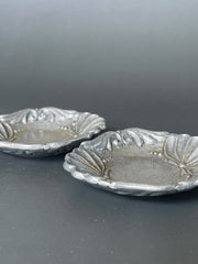 Load image into Gallery viewer, 1996 Carson Pewter Trinket Ring Tray Set of 2 Metal Dishes