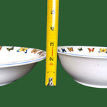 Load image into Gallery viewer, Butterfly Serving Bowl Set 2pc Vintage Cottage Garden Tabletop Unlimited
