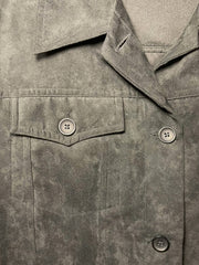 Load image into Gallery viewer, Relativity Vintage Faux Suede Jacket – Women’s Soft Touch Button Front, 90s/Y2K