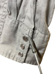 Load image into Gallery viewer, BJR Ranchwear Men’s Western Snap Button Shirt Greige Beige Gray L Cotton Blend