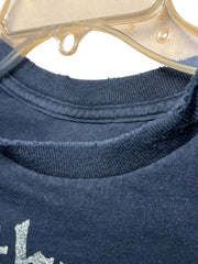 Load image into Gallery viewer, Hand-Cropped Distressed Meili Spirits Tee – Crackle Ink, Size S