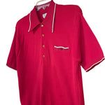 Load image into Gallery viewer, Vintage 60s-70s Red Knit Polo | Men’s Medium | Atomic Era Vibes | Dupont Nylon
