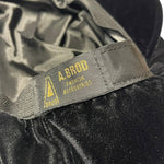 Load image into Gallery viewer, Vintage A. Brod Velvet Newsboy Cap – Black Soft Velvet, Lined
