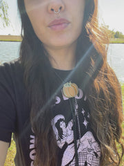 Load and play video in Gallery viewer, Fall Pumpkin Bolo Tie
