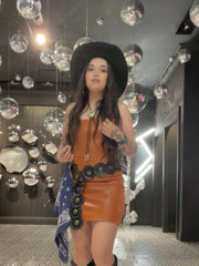 Load and play video in Gallery viewer, Urban Outfitters Snakeskin Mini Dress – Small