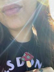 Load and play video in Gallery viewer, Flower Mushroom Bolo Tie
