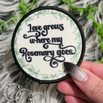 Load and play video in Gallery viewer, Rosemary circle patch
