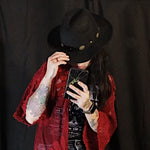 Load image into Gallery viewer, Lace Embroidered Kimono - Lisa Lassi
