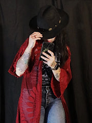 Load image into Gallery viewer, Lace Embroidered Kimono - Lisa Lassi
