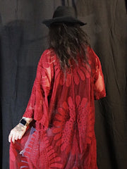 Load image into Gallery viewer, Lace Embroidered Kimono - Lisa Lassi
