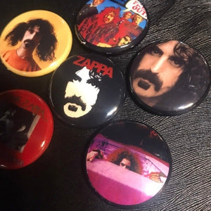 6 Pack Frank Zappa Badge Button Set