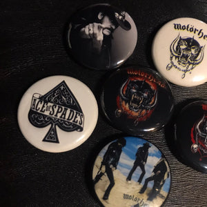 6 Pack Motörhead Badge Button Set