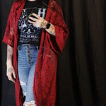 Load image into Gallery viewer, Lace Embroidered Kimono - Lisa Lassi
