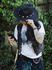 Load image into Gallery viewer, Black Western Hat
