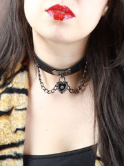 Load image into Gallery viewer, Heart Chain Choker - More Colors Available - Lisa Lassi

