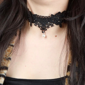 Black Lace Choker - Lisa Lassi