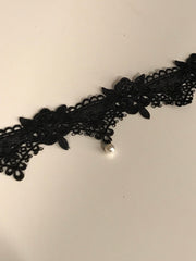 Load image into Gallery viewer, Black Lace Choker - Lisa Lassi
