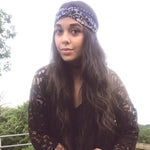 Load image into Gallery viewer, Blue Retro Twist Headband
