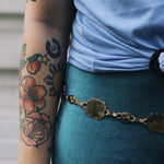 Load image into Gallery viewer, Corduroy Turqouise Flare Pants
