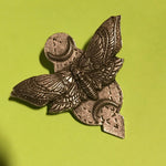 Load image into Gallery viewer, Death&#39;s Head Hawk Moth Metal Brooch 1
