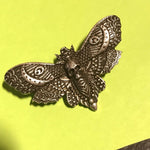 Load image into Gallery viewer, Death&#39;s Head Hawk Moth Metal Brooch 2
