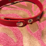 Load image into Gallery viewer, Double Ring Choker - Red - Lisa Lassi
