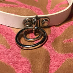 Load image into Gallery viewer, Double Ring Choker - White - Lisa Lassi
