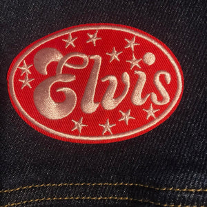 Elvis Embroidered Iron On Patch