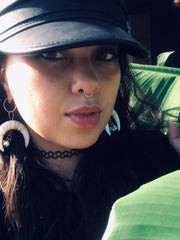 Load image into Gallery viewer, Faux Crescent Bone Earrings
