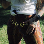 Load image into Gallery viewer, Gold Moon and Stars Link Belt
