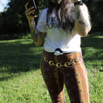 Load image into Gallery viewer, Gold Moon and Stars Link Belt
